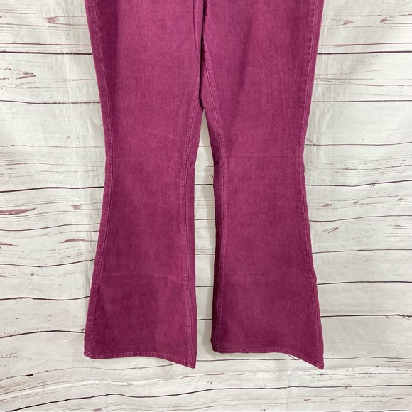 Free People Pants 32 Plum We the Free Jayde Cord High Rise Flare Corduroy - Picture 3 of 15